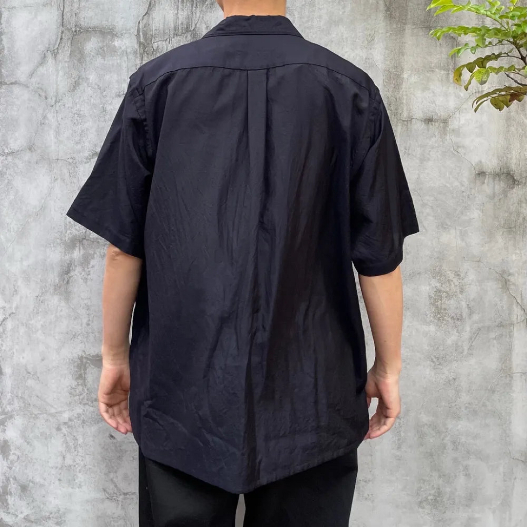 COMOLI - COMOLI ウールシルク 半袖オープンカラーシャツ サイズ COMOLI - COMOLI ウールシルク 半袖オープンカラーシャツ サイズ