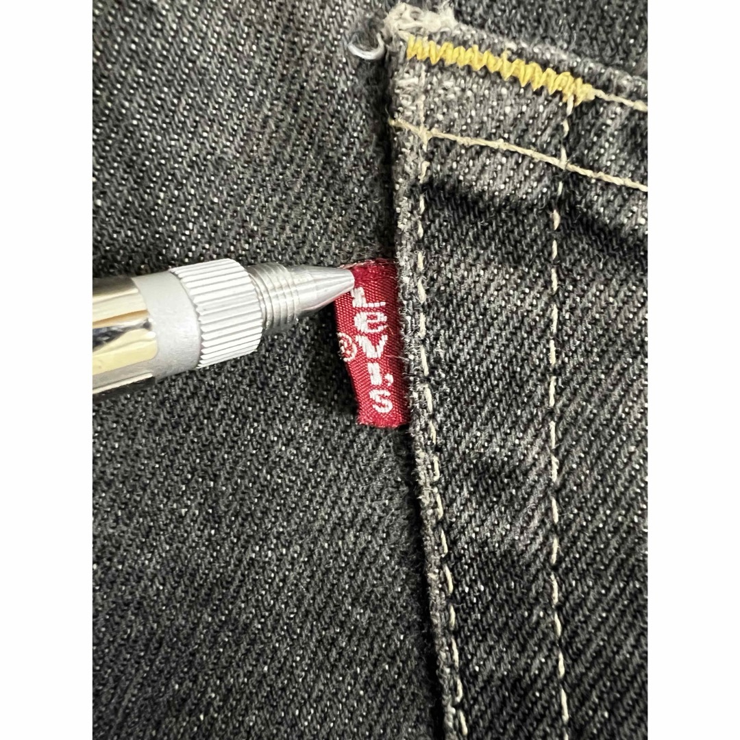 Levi's - Levi's リーバイス 595 先染め ブラックデニム ルーズ Levi's - Levi's リーバイス 595 先染め ブラックデニム ルーズ
