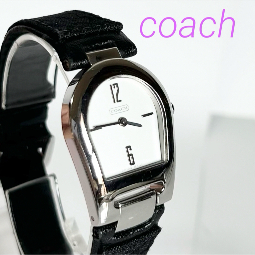COACH - 美品 coach コーチ 腕時計 QZ シルバー 文字盤 稼働確認 COACH - 美品 coach コーチ 腕時計 QZ シルバー 文字盤 稼働確認