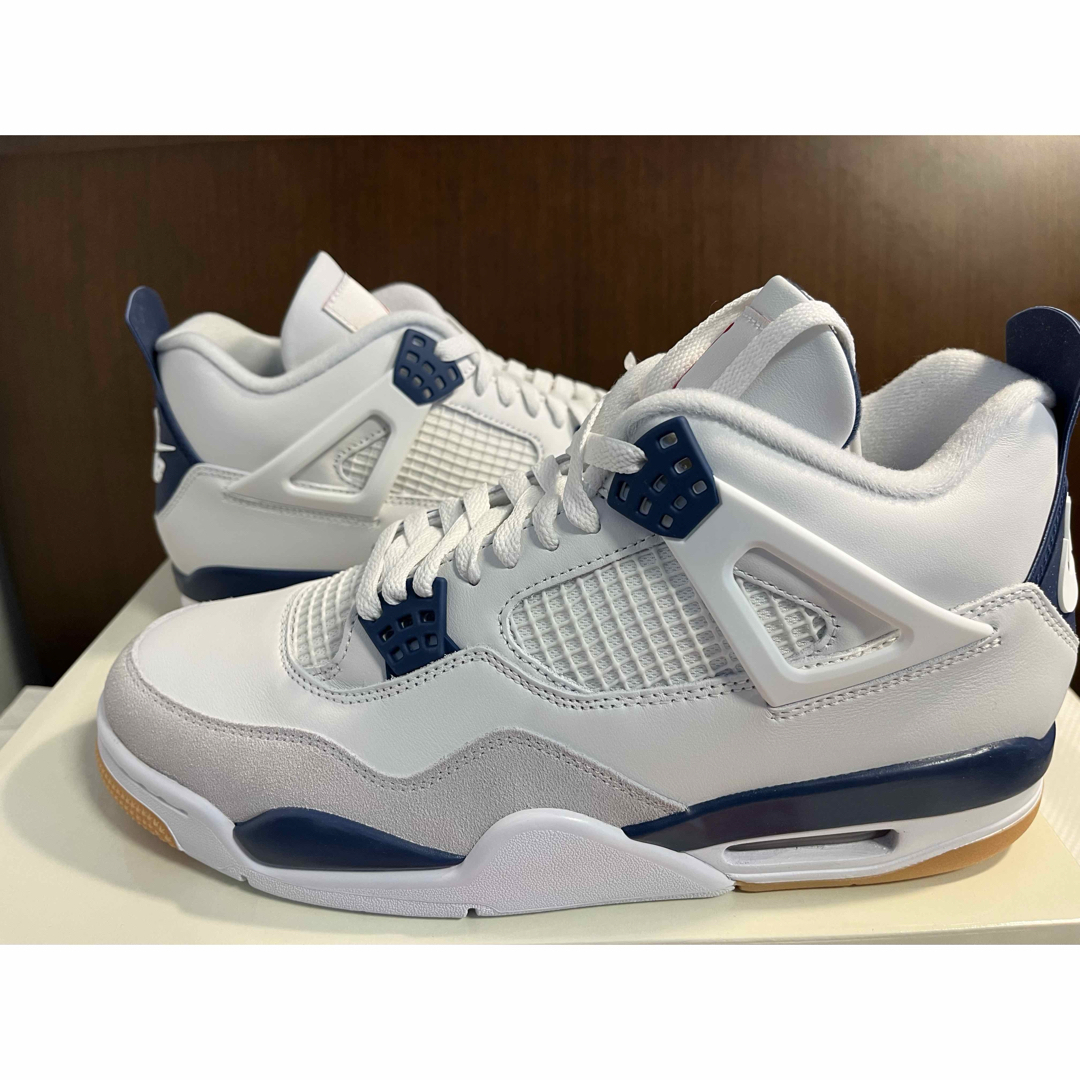 NIKE - Nike SB Air Jordan 4 Retro SP 白/紺 29の通販 by U NIKE - Nike SB Air Jordan 4 Retro SP 白/紺 29の通販 by U