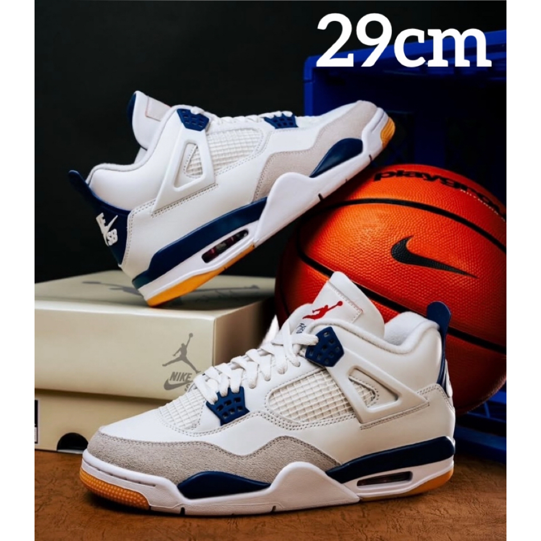 NIKE - Nike SB Air Jordan 4 Retro SP 白/紺 29の通販 by U NIKE - Nike SB Air Jordan 4 Retro SP 白/紺 29の通販 by U