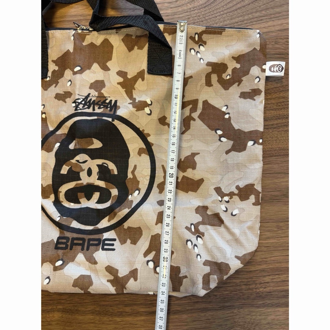A BATHING APE - STUSSY×BAPE コラボ ナイロントートバッグの A BATHING APE - STUSSY×BAPE コラボ ナイロントートバッグの