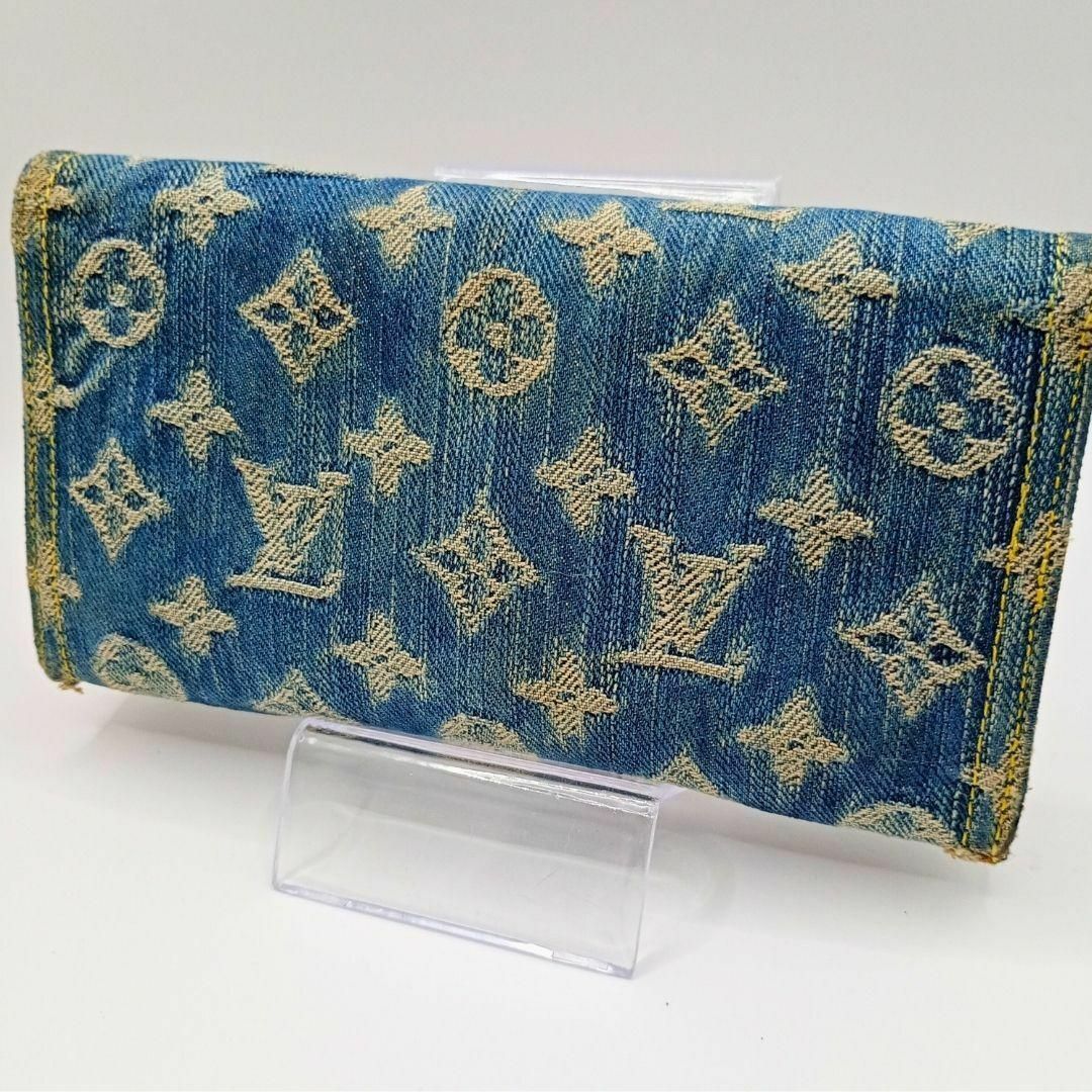 LOUIS VUITTON - ルイヴィトン LOUIS VUITTON デニム 長財布 折 LOUIS VUITTON - ルイヴィトン LOUIS VUITTON デニム 長財布 折