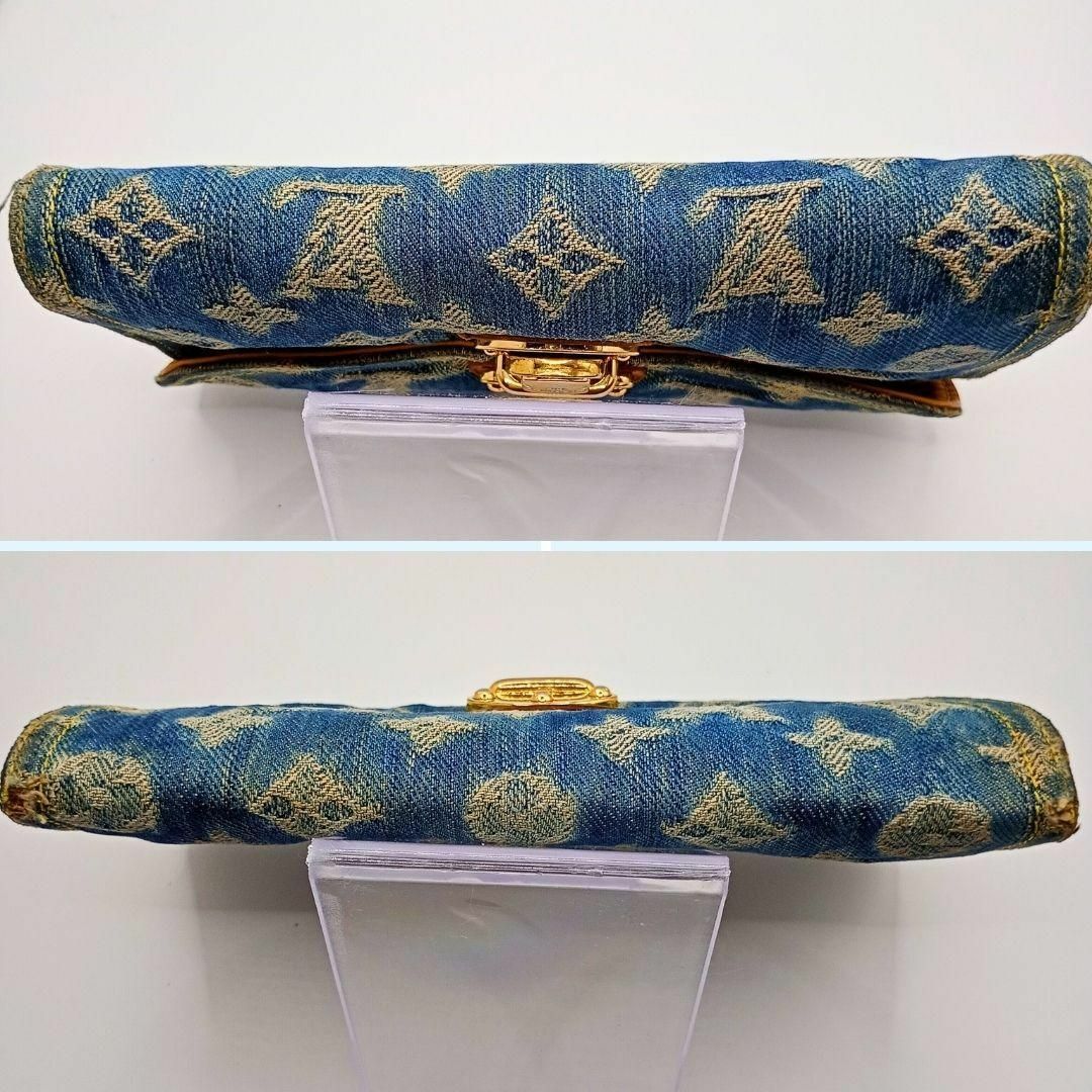 LOUIS VUITTON - ルイヴィトン LOUIS VUITTON デニム 長財布 折 LOUIS VUITTON - ルイヴィトン LOUIS VUITTON デニム 長財布 折