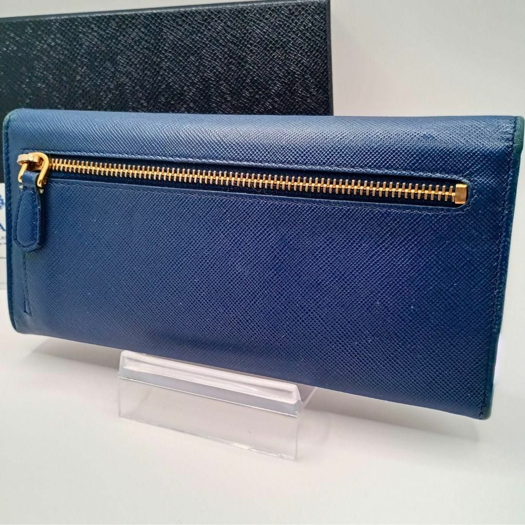 PRADA - PRADA プラダ 長財布 サフィアーノ ブルー 1M1132の通販 PRADA - PRADA プラダ 長財布 サフィアーノ ブルー 1M1132の通販