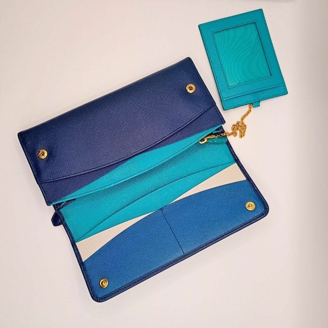 PRADA - PRADA プラダ 長財布 サフィアーノ ブルー 1M1132の通販 PRADA - PRADA プラダ 長財布 サフィアーノ ブルー 1M1132の通販