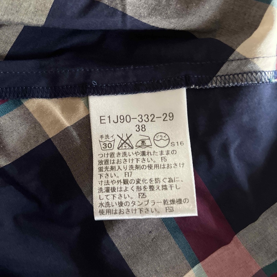 BURBERRY BLUE LABEL - バーバリーブルーレーベル 裾フリル ミニ BURBERRY BLUE LABEL - バーバリーブルーレーベル 裾フリル ミニ