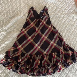 BURBERRY BLUE LABEL - バーバリーブルーレーベル 裾フリル ミニ BURBERRY BLUE LABEL - バーバリーブルーレーベル 裾フリル ミニ
