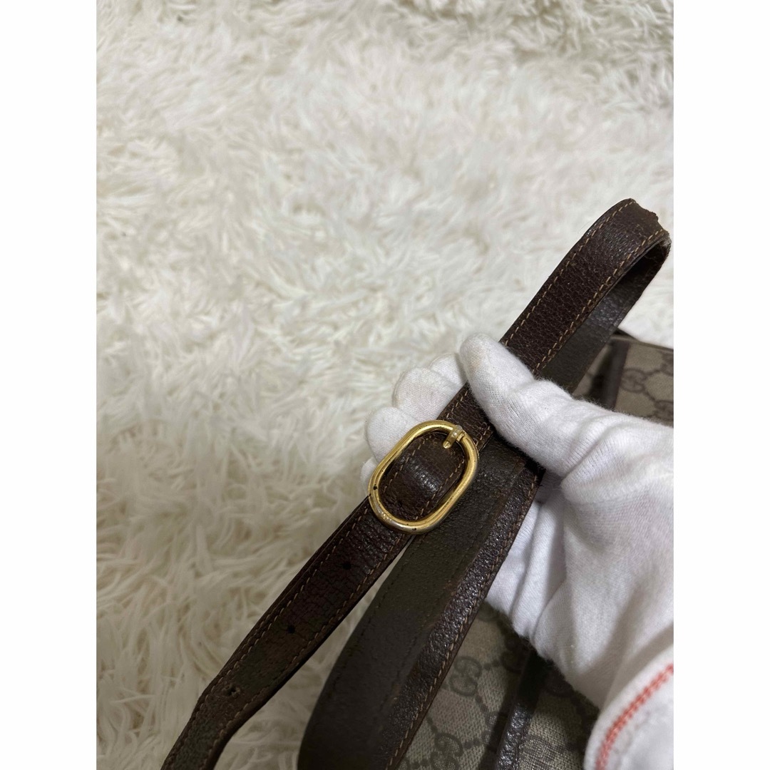 GUCCI - 希少 グッチ シェリーライン GG キャンバス レザー GUCCI - 希少 グッチ シェリーライン GG キャンバス レザー