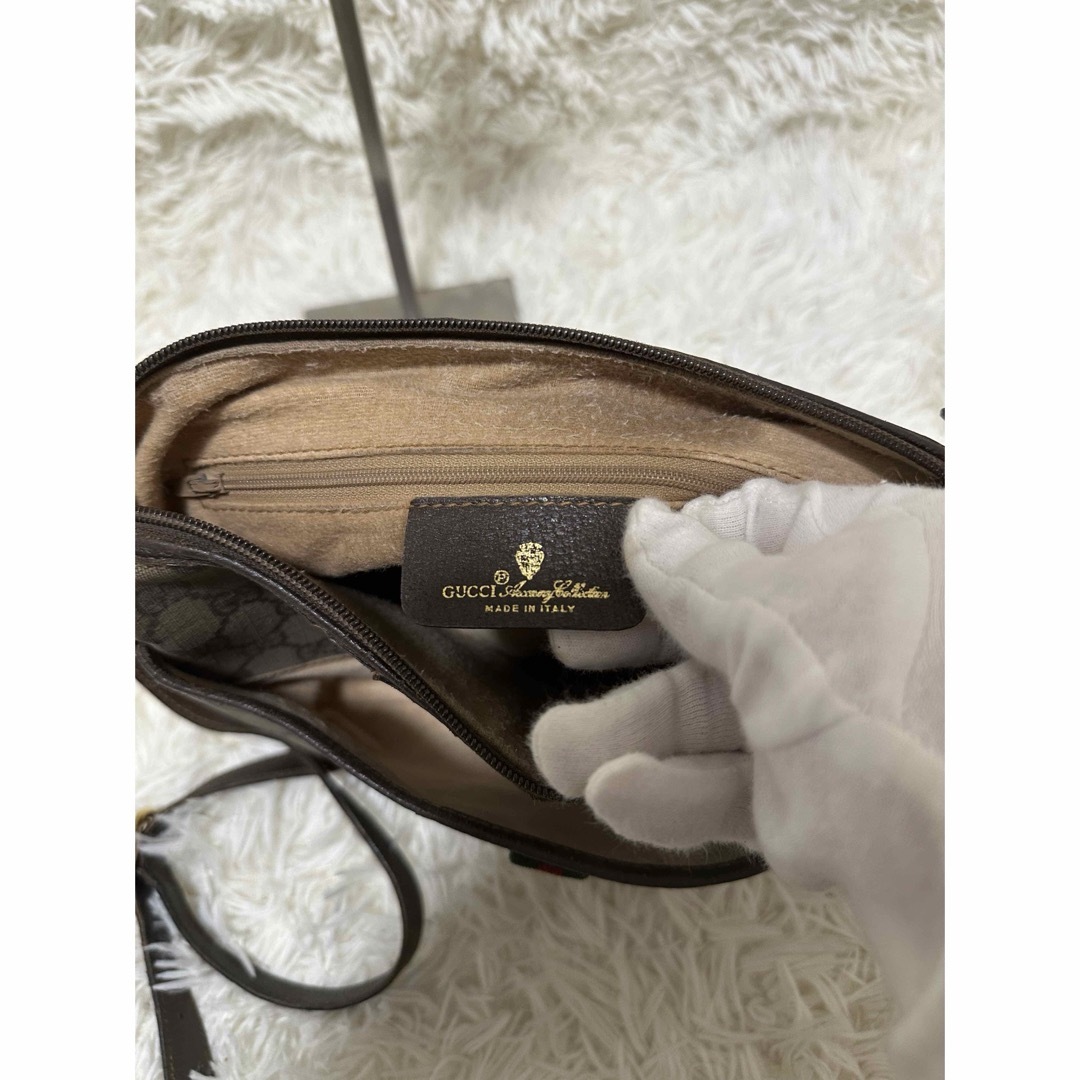 GUCCI - 希少 グッチ シェリーライン GG キャンバス レザー GUCCI - 希少 グッチ シェリーライン GG キャンバス レザー