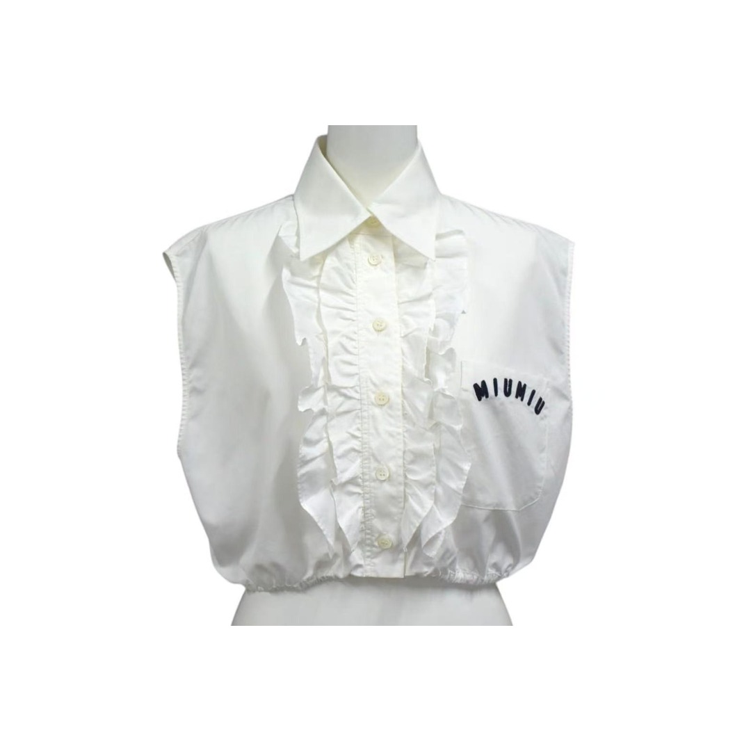 MIU MIU - MIU MIU ミュウミュウ 21SS ノースリーブ ショート MIU MIU - MIU MIU ミュウミュウ 21SS ノースリーブ ショート