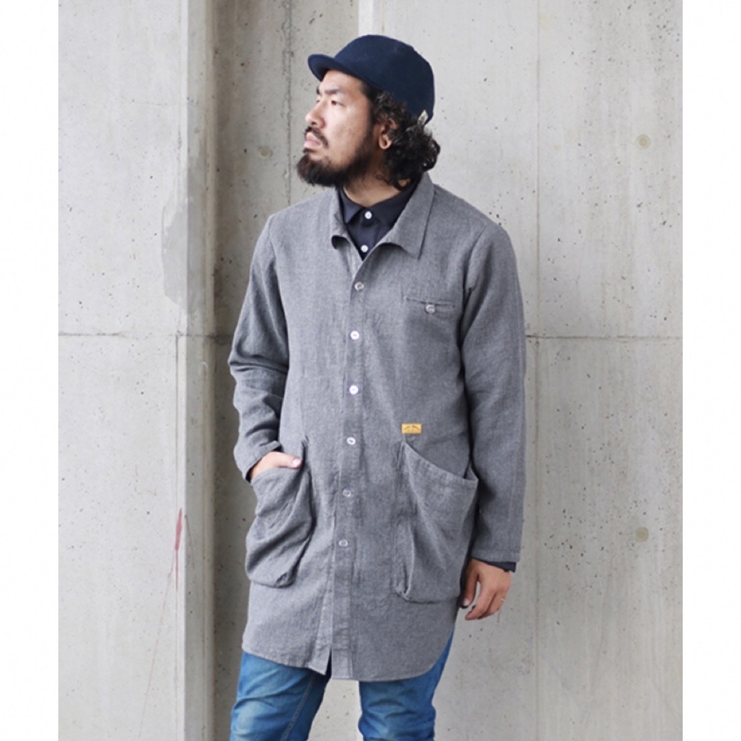 NATAL DESIGN - ☆NATAL DESIGN SHOPCOAT☆グレーLの通販 by NATAL DESIGN - ☆NATAL DESIGN SHOPCOAT☆グレーLの通販 by