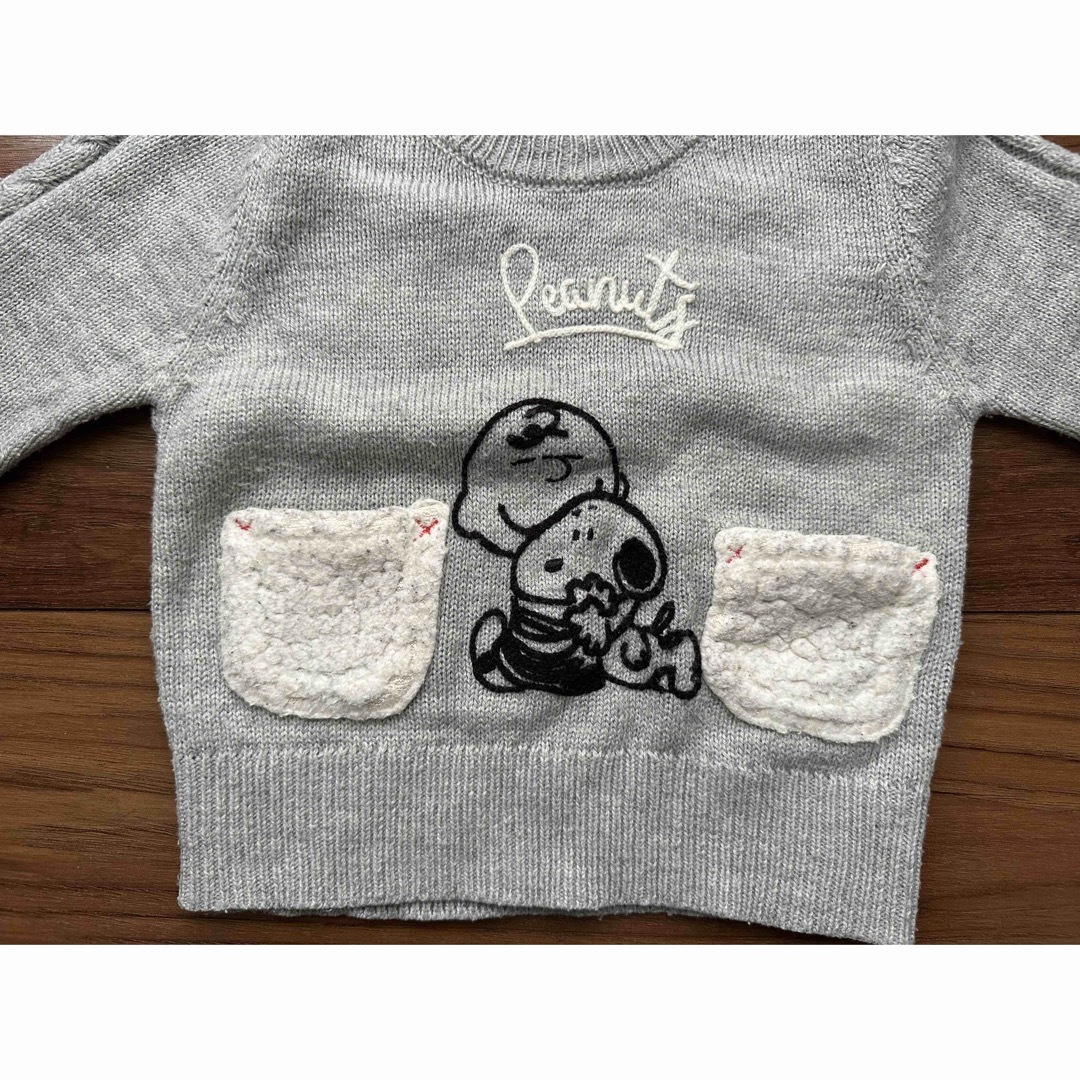 SNOOPY - スヌーピー 薄手ニット 90 チャーリーブラウン 薄手 SNOOPY - スヌーピー 薄手ニット 90 チャーリーブラウン 薄手