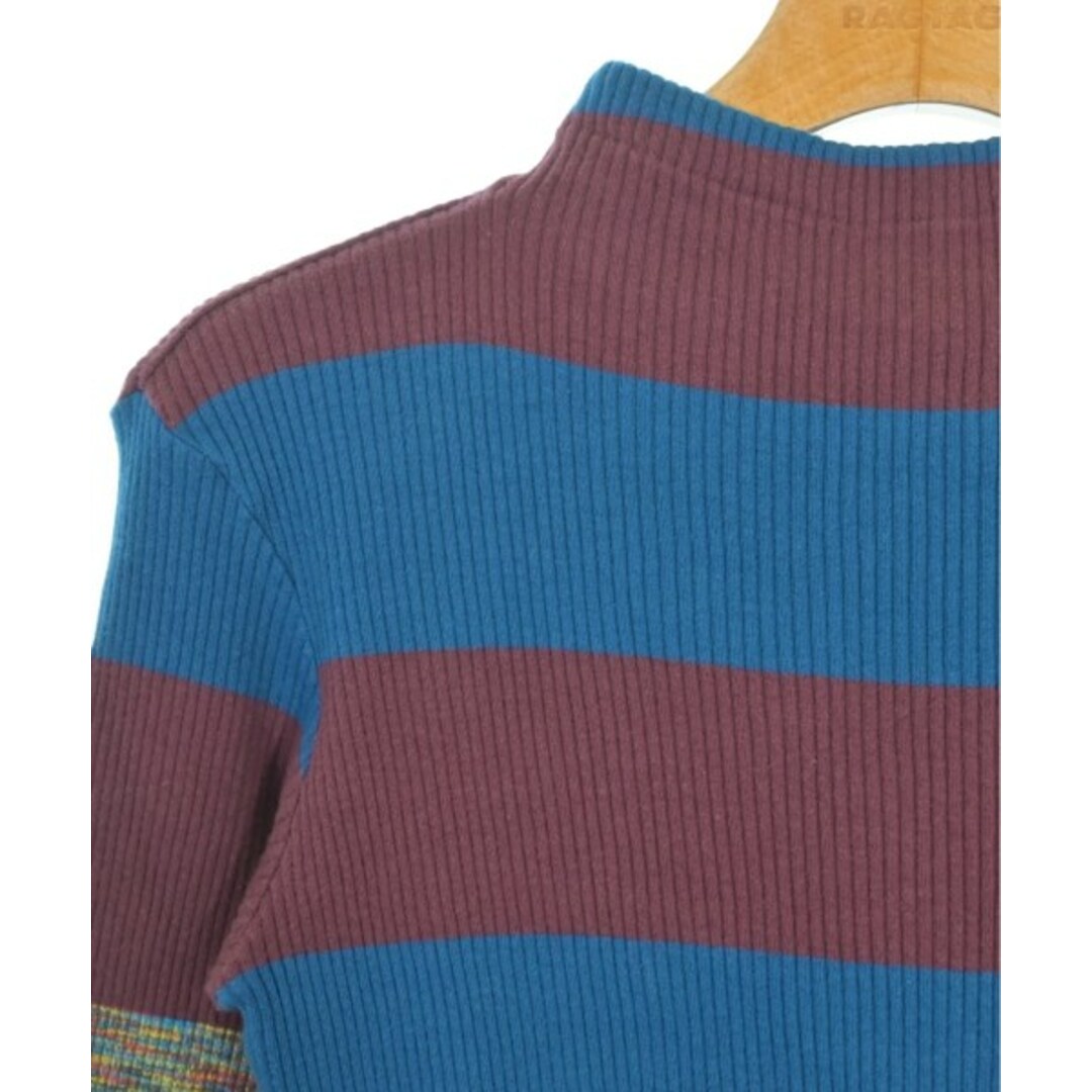 MISSONI - MISSONI ミッソーニ ニット・セーター M 青xエンジ MISSONI - MISSONI ミッソーニ ニット・セーター M 青xエンジ