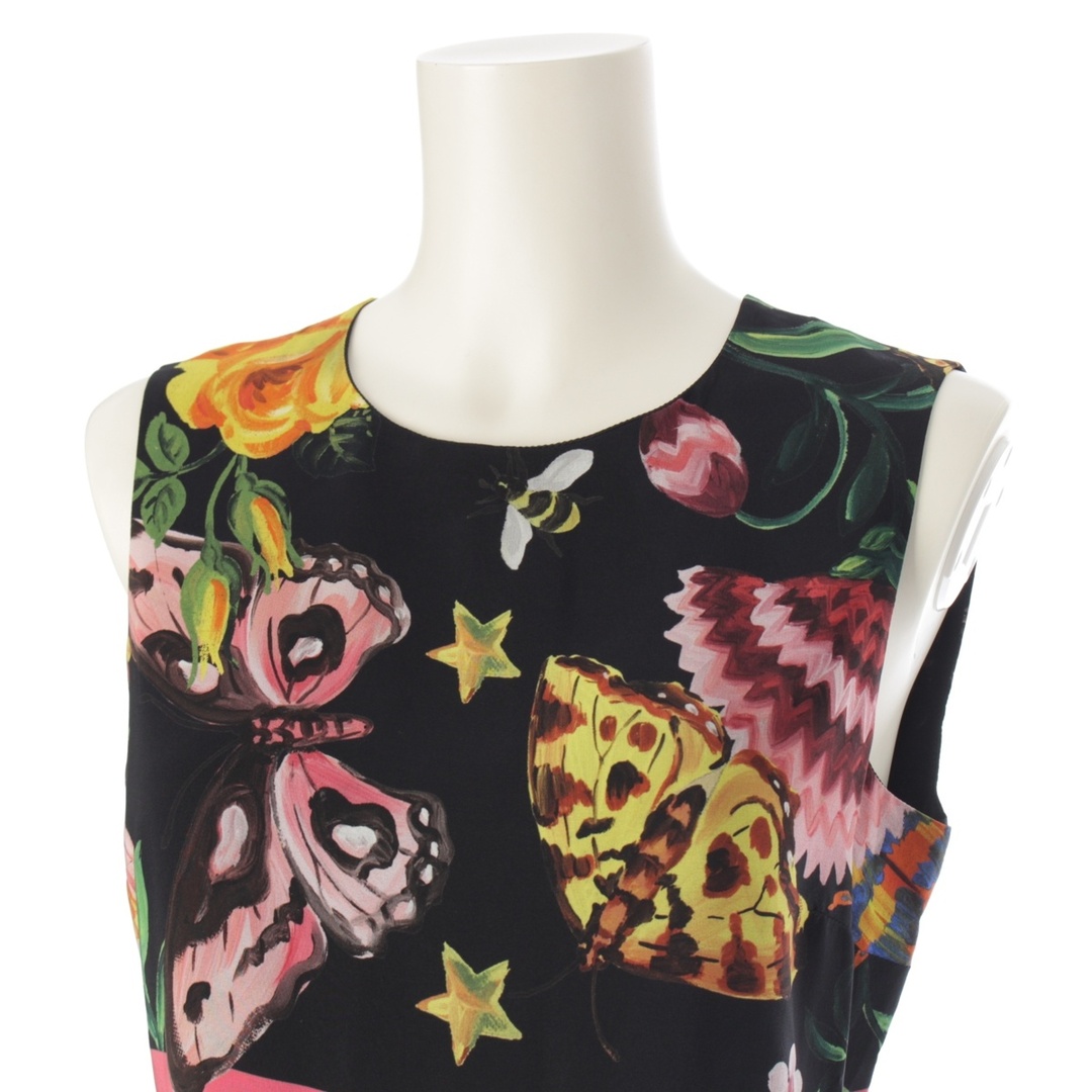 GUCCI - グッチ 16年 シルク フローラル デイ ドレス ワンピース GUCCI - グッチ 16年 シルク フローラル デイ ドレス ワンピース