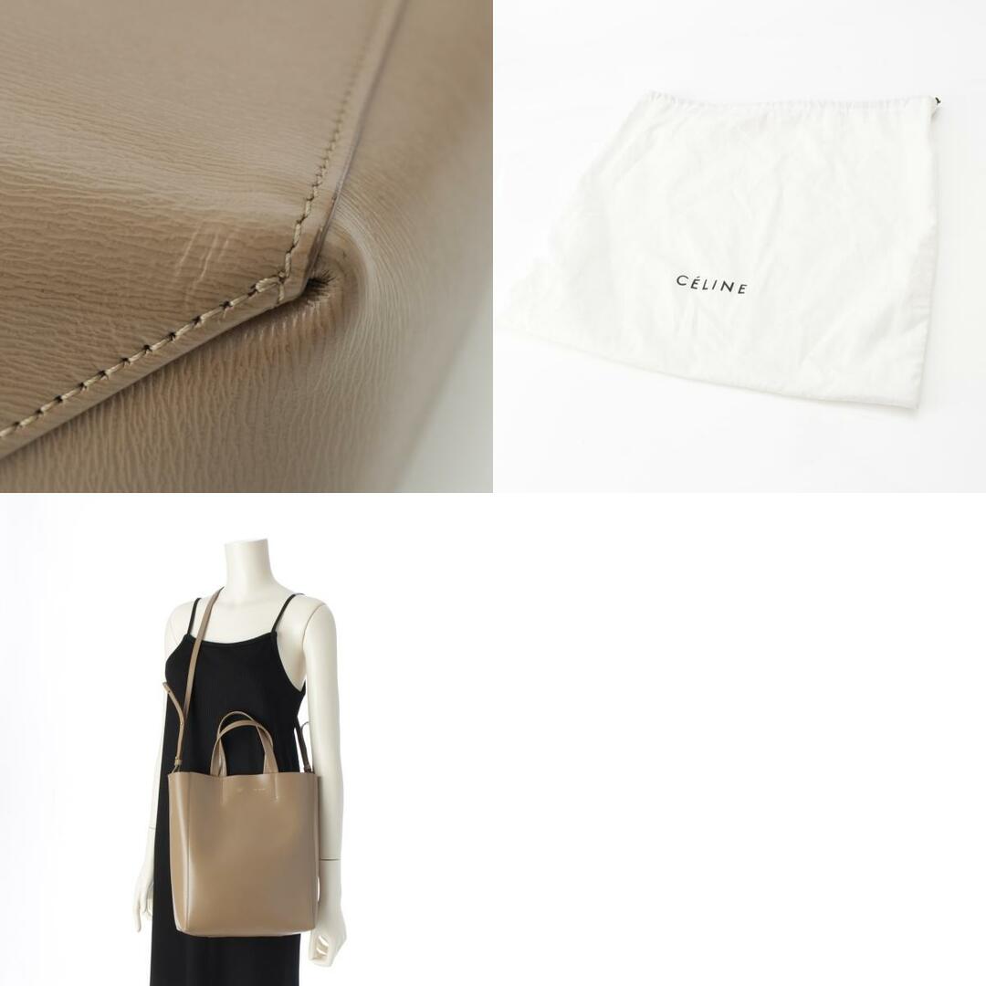 CELINE - セリーヌ レザー バーティカルカバ ゴールド金具 CELINE - セリーヌ レザー バーティカルカバ ゴールド金具