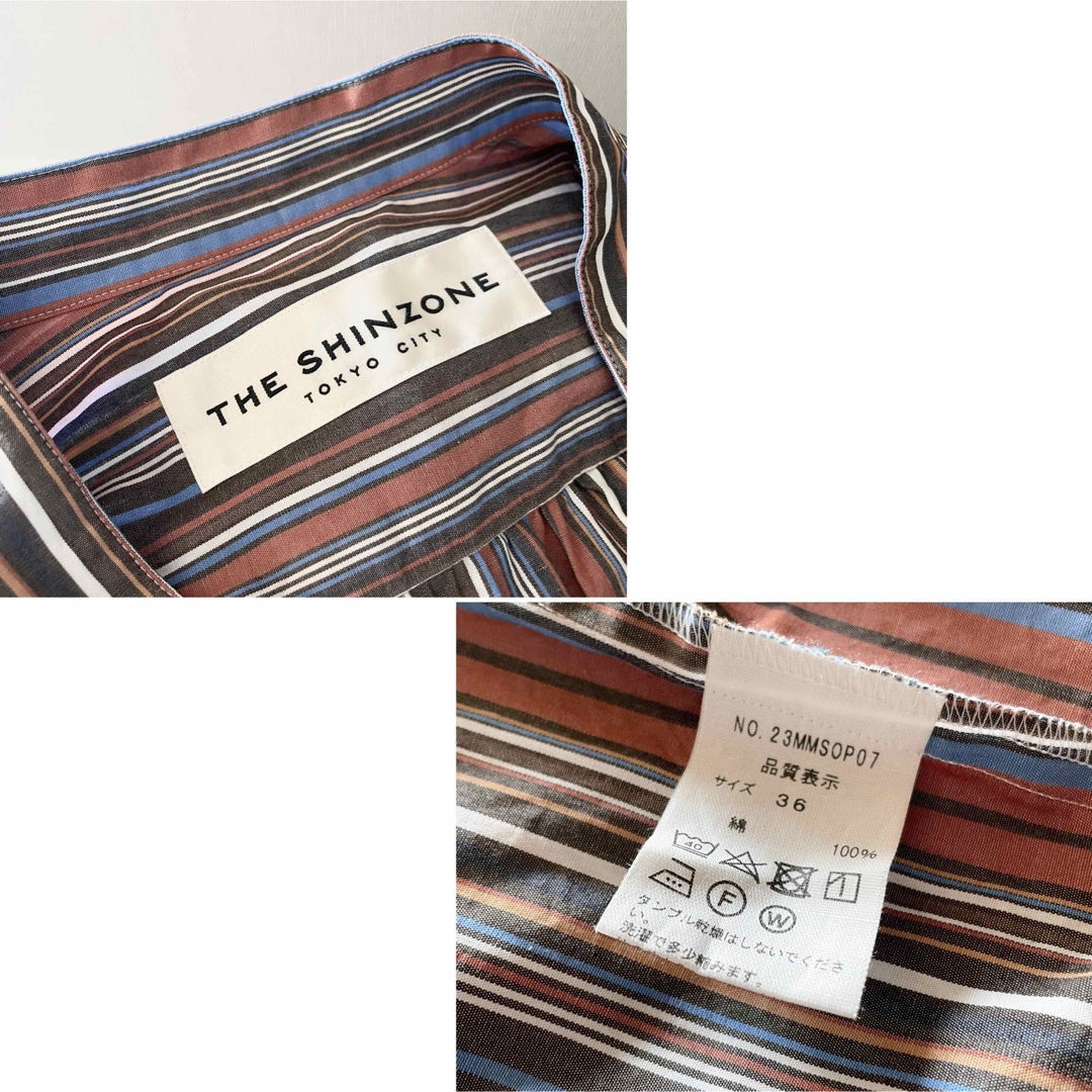 Shinzone - 美品!THE SHINZONEザシンゾーン バンドカラーロング Shinzone - 美品!THE SHINZONEザシンゾーン バンドカラーロング