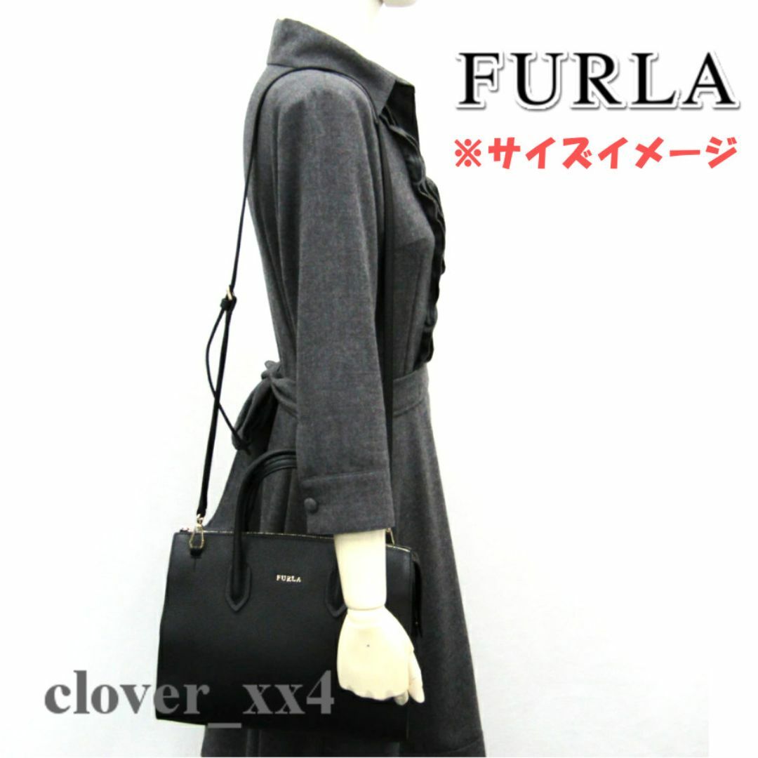 FURLA - 【極美品】 フルラ ショルダーバッグ ブラック 牛 FURLA - 【極美品】 フルラ ショルダーバッグ ブラック 牛