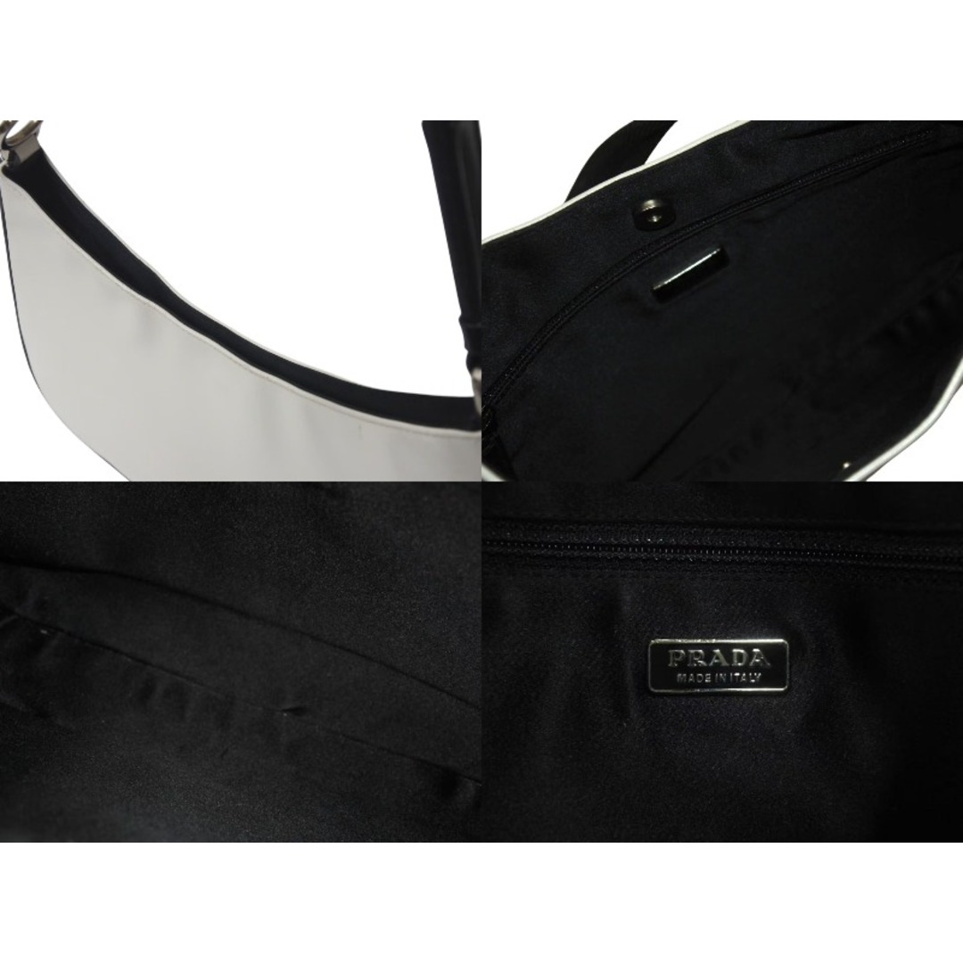 PRADA - PRADA プラダ レザー ホーボー ワンショルダーバッグ PRADA - PRADA プラダ レザー ホーボー ワンショルダーバッグ