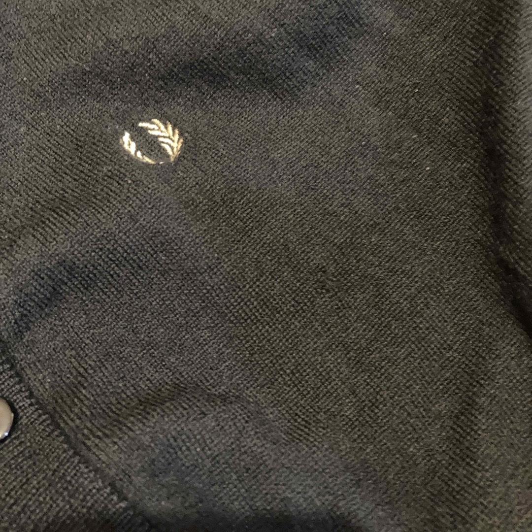 FRED PERRY - フレッドペリー fred perry カーディガン 黒 uk10 FRED PERRY - フレッドペリー fred perry カーディガン 黒 uk10