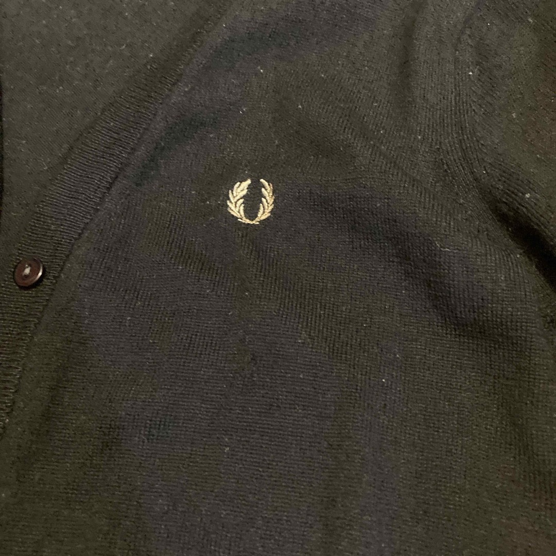 FRED PERRY - フレッドペリー fred perry カーディガン 黒 uk10 FRED PERRY - フレッドペリー fred perry カーディガン 黒 uk10