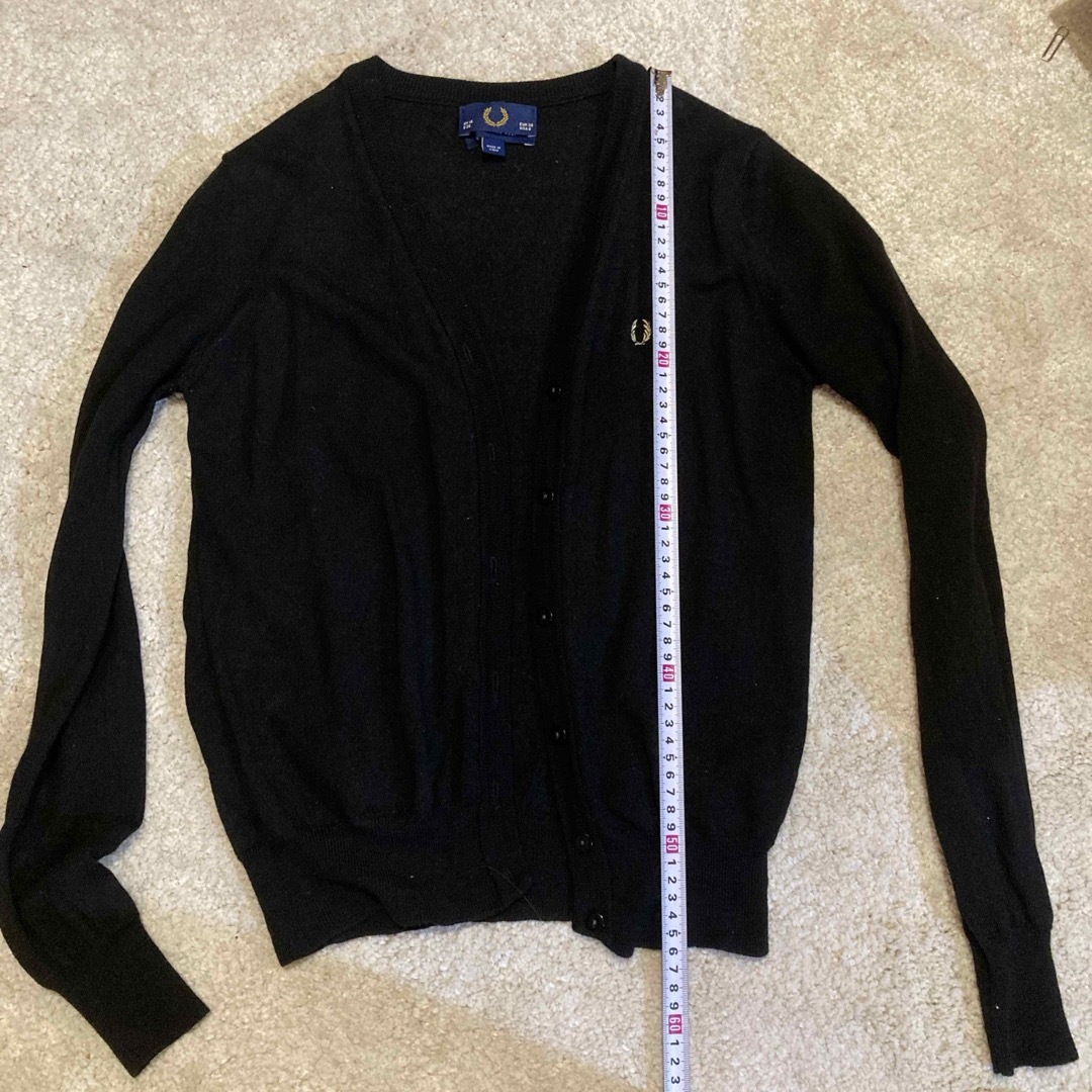 FRED PERRY - フレッドペリー fred perry カーディガン 黒 uk10 FRED PERRY - フレッドペリー fred perry カーディガン 黒 uk10
