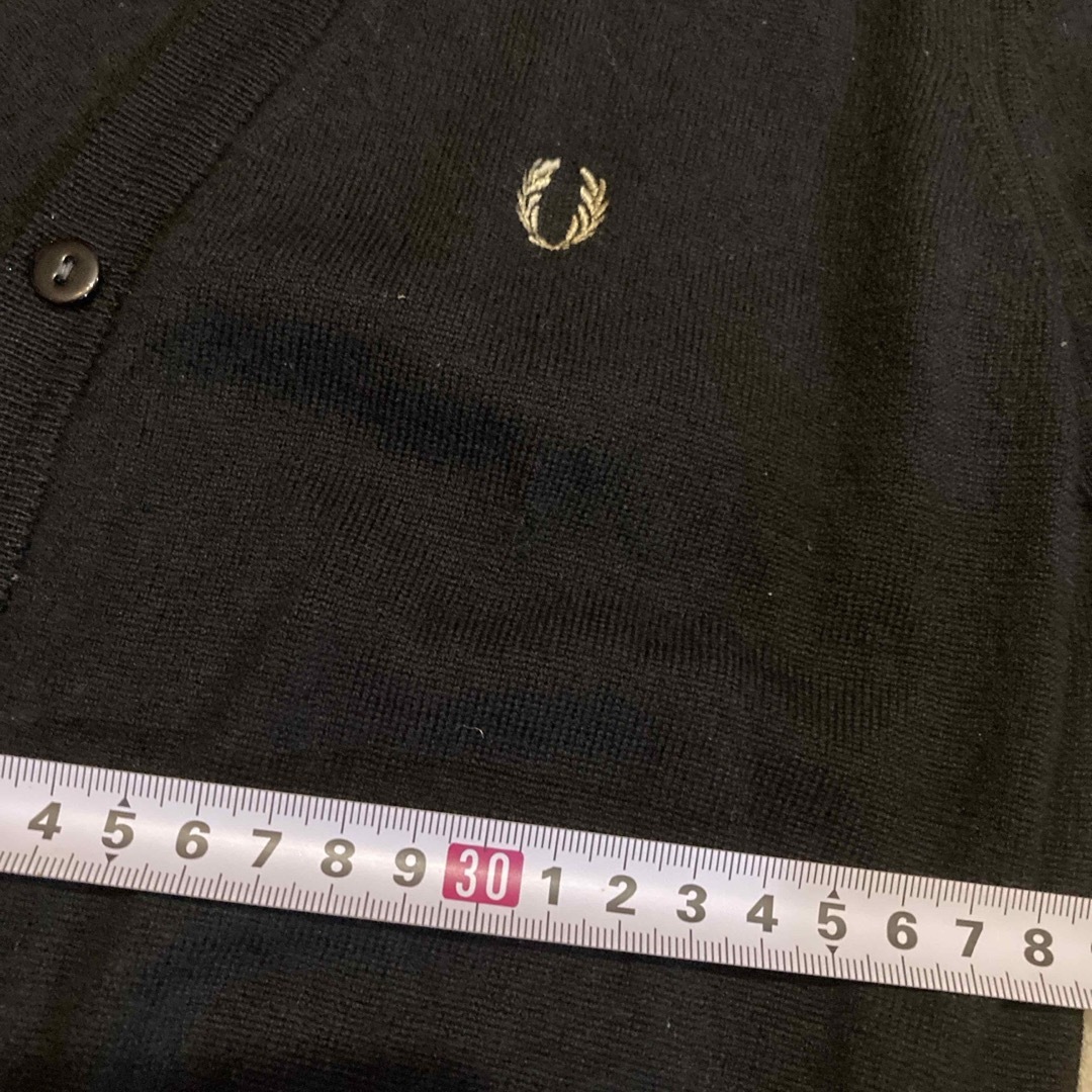 FRED PERRY - フレッドペリー fred perry カーディガン 黒 uk10 FRED PERRY - フレッドペリー fred perry カーディガン 黒 uk10