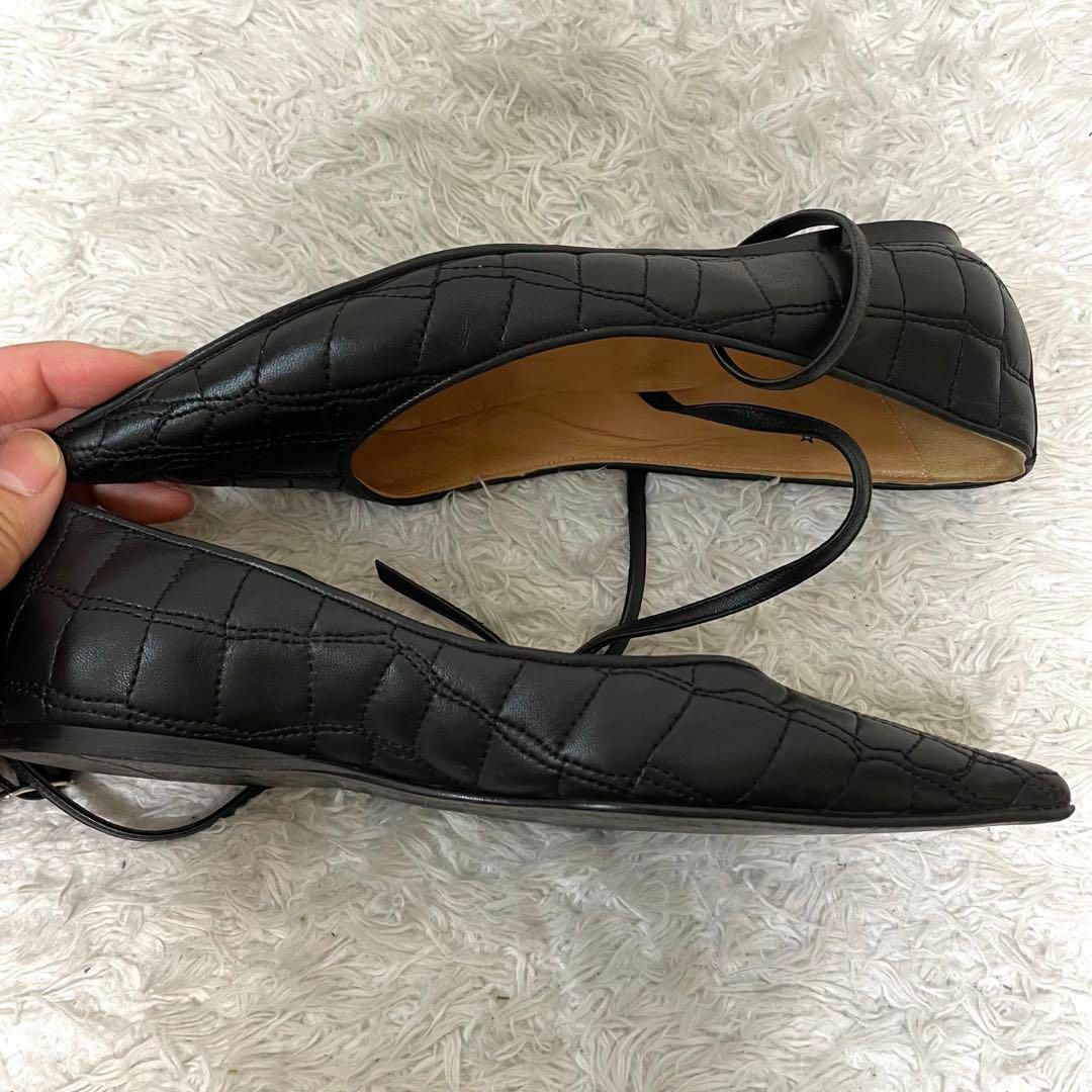 HERMES - 美品! エルメス フラットシューズ ブラック アンクル HERMES - 美品! エルメス フラットシューズ ブラック アンクル