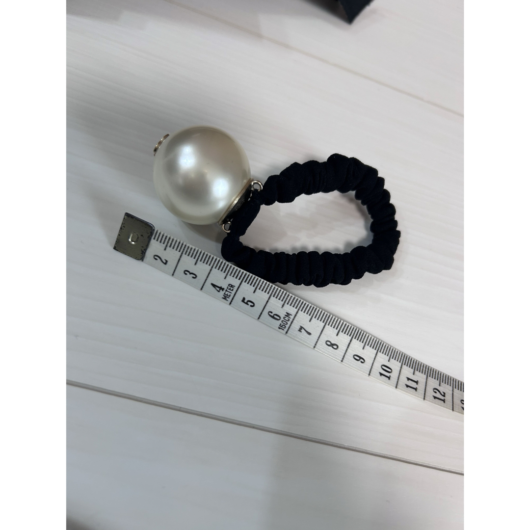 CHANEL - シャネル CHANEL ビッグパール シュシュ ココマーク 美 CHANEL - シャネル CHANEL ビッグパール シュシュ ココマーク 美