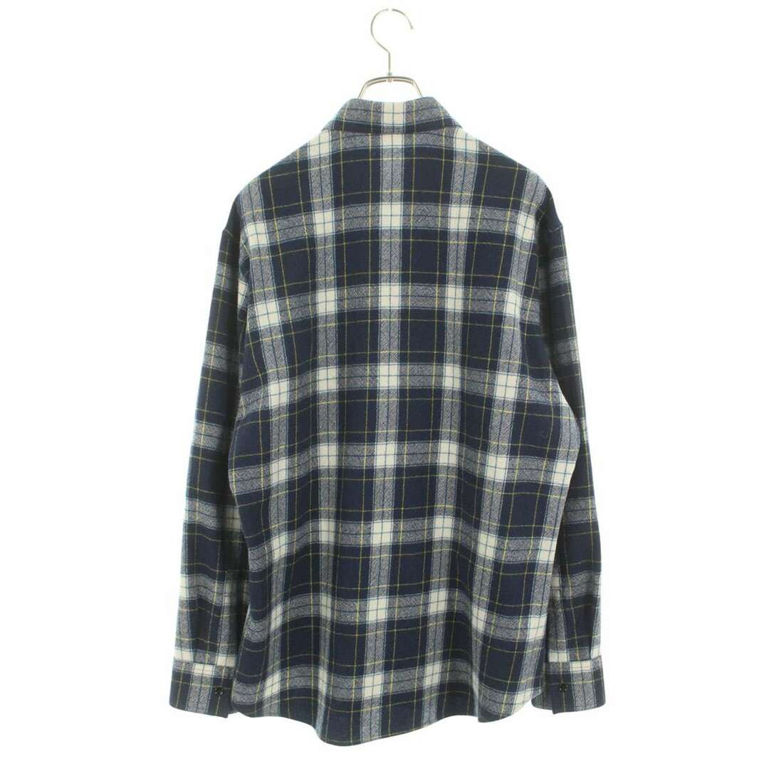 CELINE - セリーヌ 21AW 2C555198O ウールチェック長袖シャツ CELINE - セリーヌ 21AW 2C555198O ウールチェック長袖シャツ