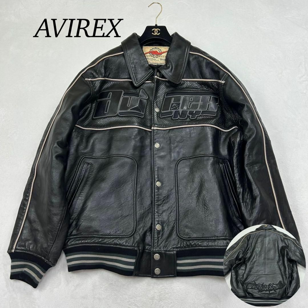 AVIREX - F694 希少 2XL アヴィレックス ラムレザー ジャケット AVIREX - F694 希少 2XL アヴィレックス ラムレザー ジャケット