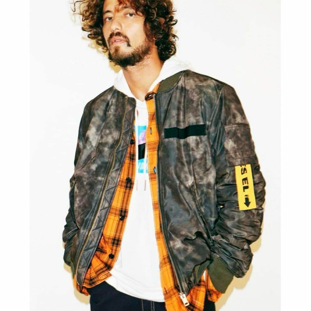DIESEL - 美品 DIESEL ムラ染め MA-1 ボンバージャケット DIESEL - 美品 DIESEL ムラ染め MA-1 ボンバージャケット