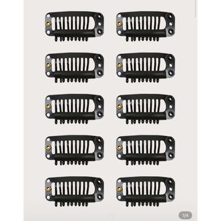 10ピース U字型 ウィッグ クリップ(ヘアピン)