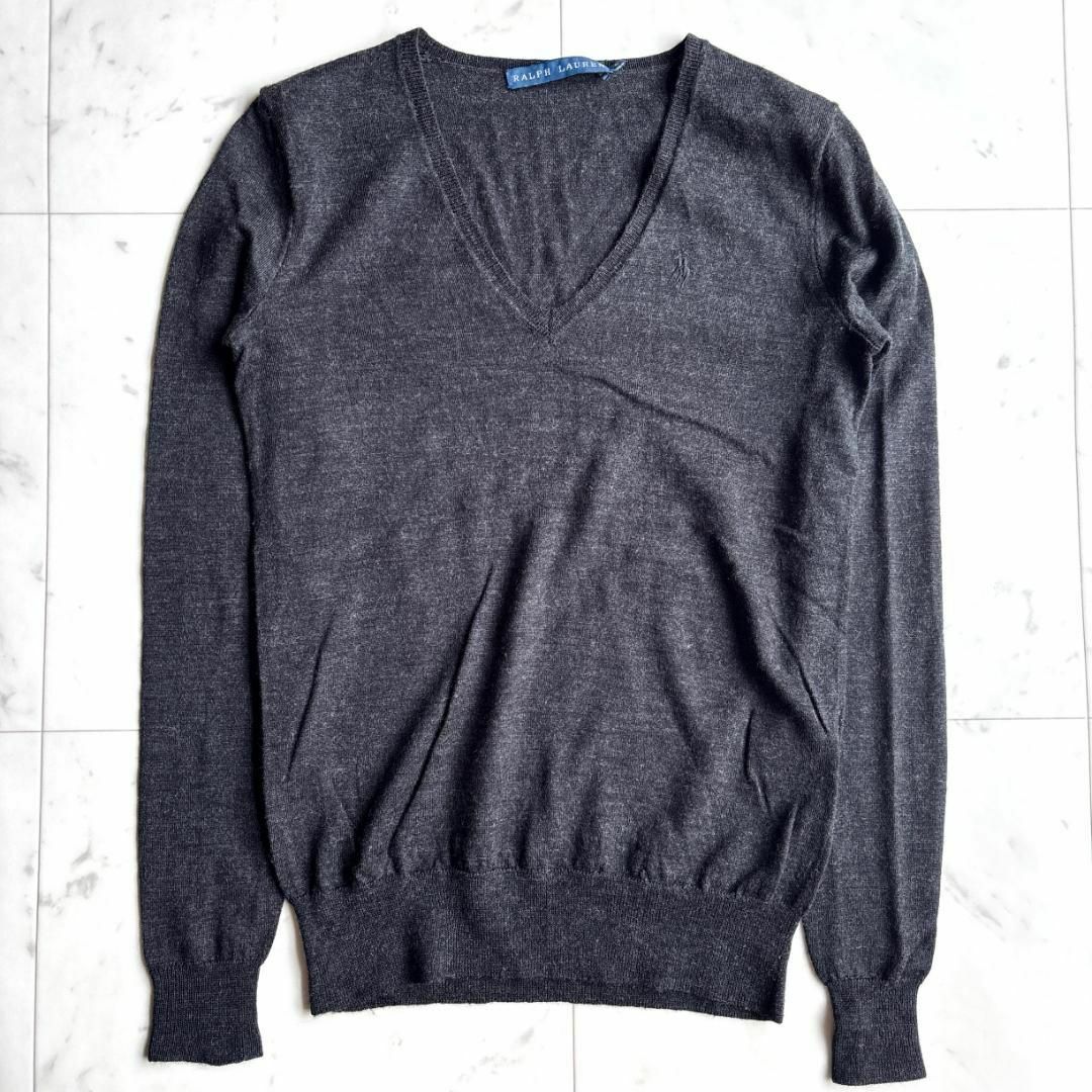 POLO RALPH LAUREN - 美品♪ ラルフローレン Vネック薄手長袖 POLO RALPH LAUREN - 美品♪ ラルフローレン Vネック薄手長袖