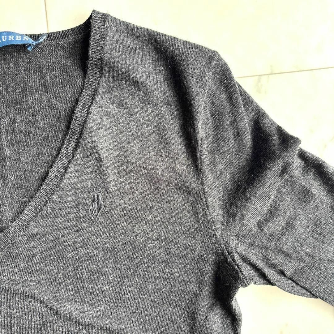 POLO RALPH LAUREN - 美品♪ ラルフローレン Vネック薄手長袖 POLO RALPH LAUREN - 美品♪ ラルフローレン Vネック薄手長袖