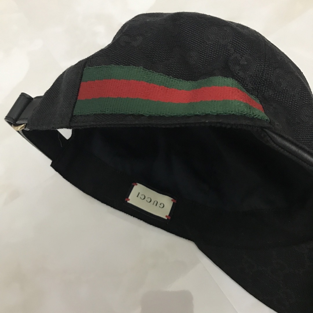 GUCCI - GUCCI キャップ 黒 Mサイズ58cmの通販 by WAKA sister's GUCCI - GUCCI キャップ 黒 Mサイズ58cmの通販 by WAKA sister's