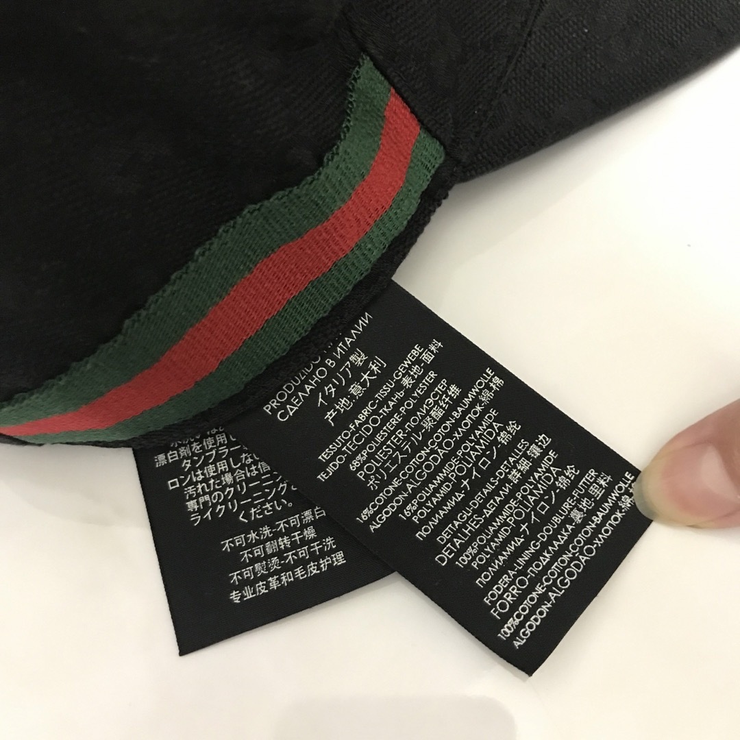 GUCCI - GUCCI キャップ 黒 Mサイズ58cmの通販 by WAKA sister's GUCCI - GUCCI キャップ 黒 Mサイズ58cmの通販 by WAKA sister's
