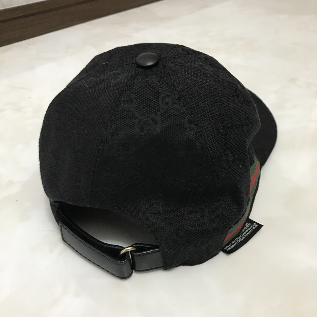 GUCCI - GUCCI キャップ 黒 Mサイズ58cmの通販 by WAKA sister's GUCCI - GUCCI キャップ 黒 Mサイズ58cmの通販 by WAKA sister's