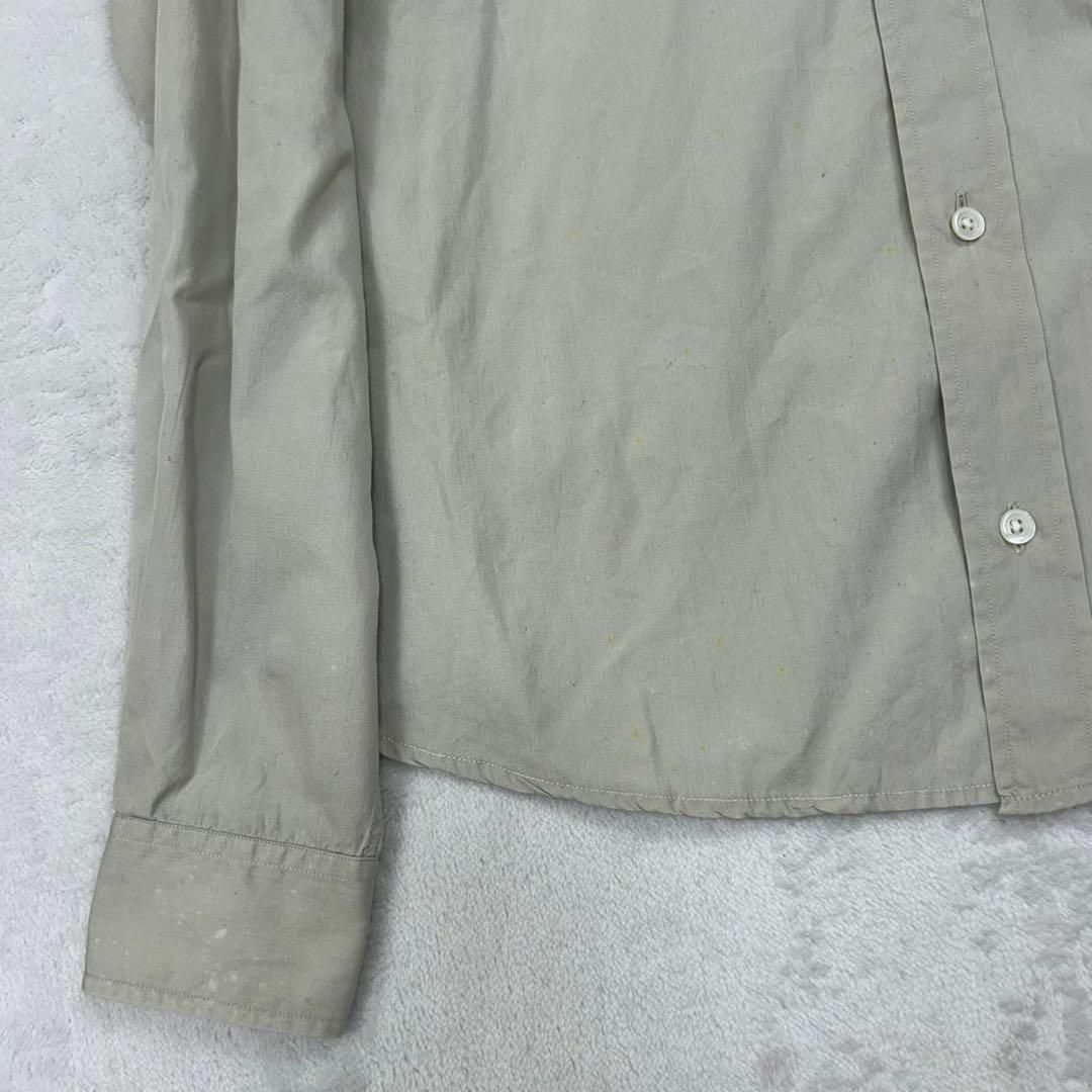 HERMES - F688 S 36 エルメス コットン100% グレー 長袖 シャツ HERMES - F688 S 36 エルメス コットン100% グレー 長袖 シャツ