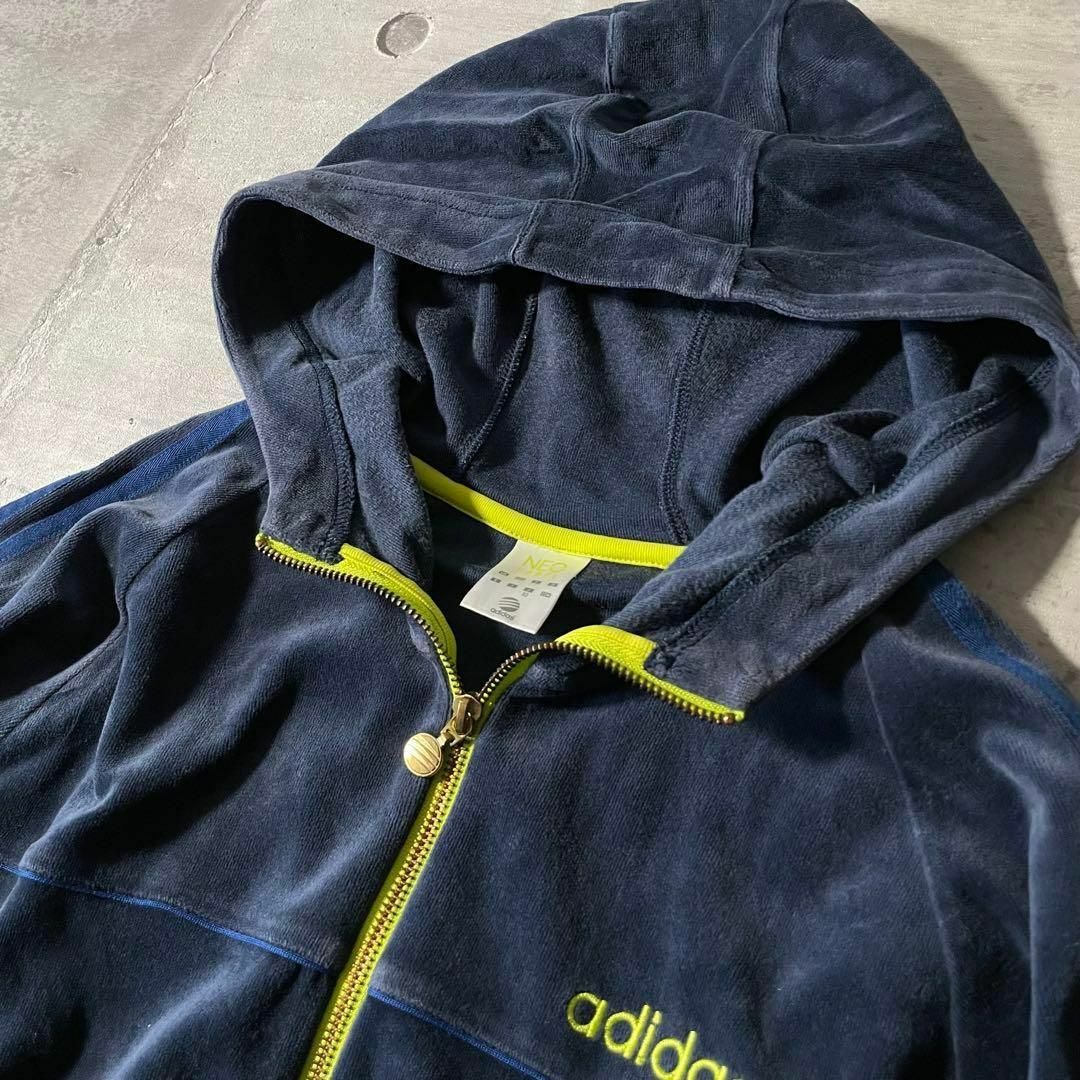 adidas - y2k adidas ベロア セットアップ ライン トラック adidas - y2k adidas ベロア セットアップ ライン トラック