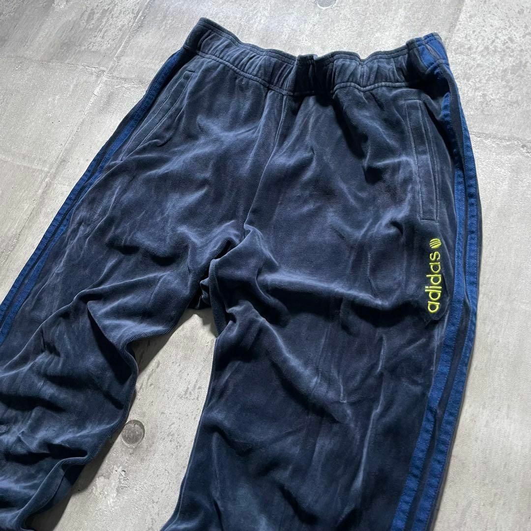 adidas - y2k adidas ベロア セットアップ ライン トラック adidas - y2k adidas ベロア セットアップ ライン トラック