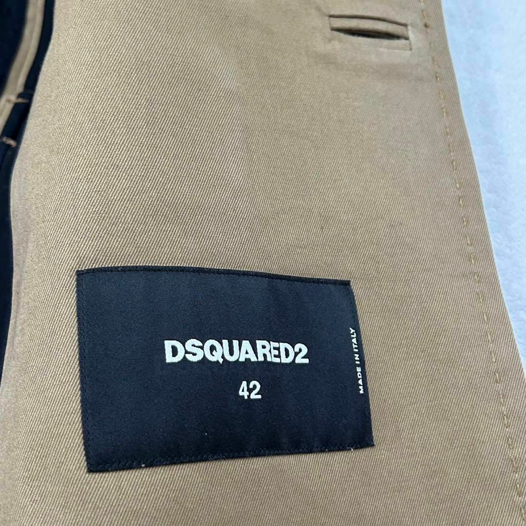 DSQUARED2 - F678 L 42 ディースクエアード ベルト付 トレンチ DSQUARED2 - F678 L 42 ディースクエアード ベルト付 トレンチ