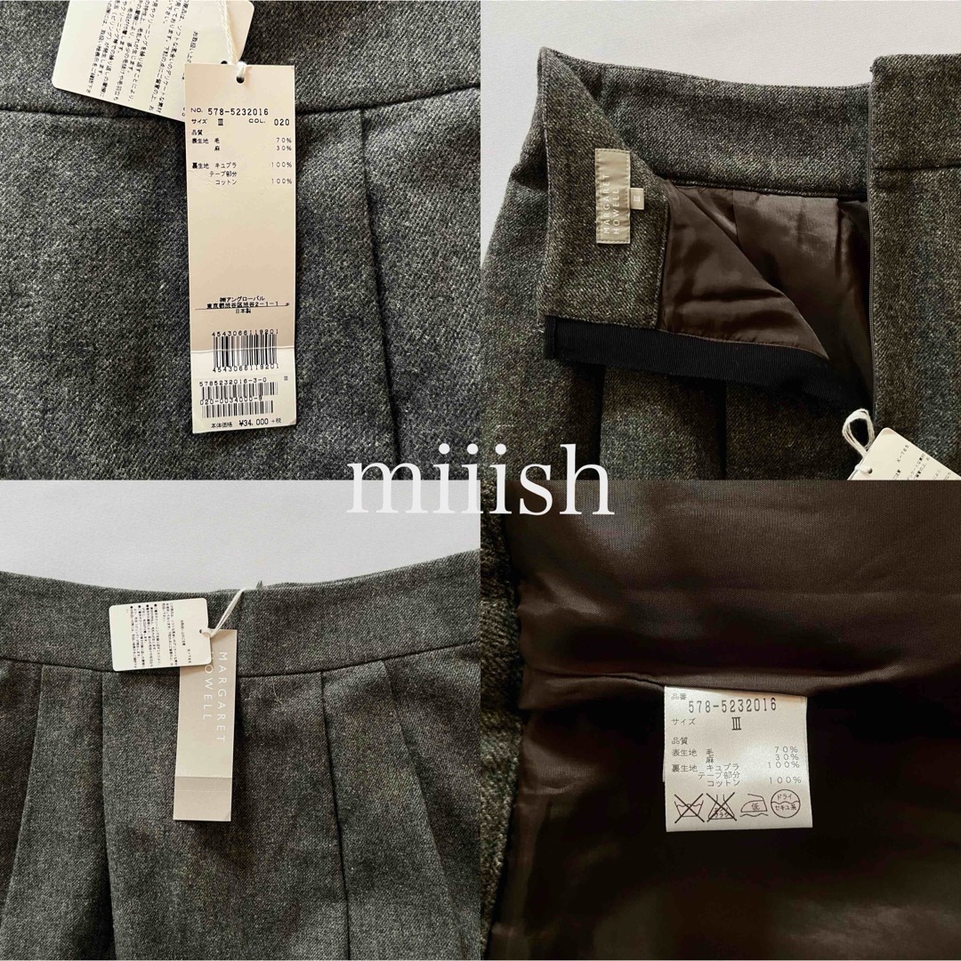MARGARET HOWELL - 新品 マーガレットハウエル ウールリネン MARGARET HOWELL - 新品 マーガレットハウエル ウールリネン
