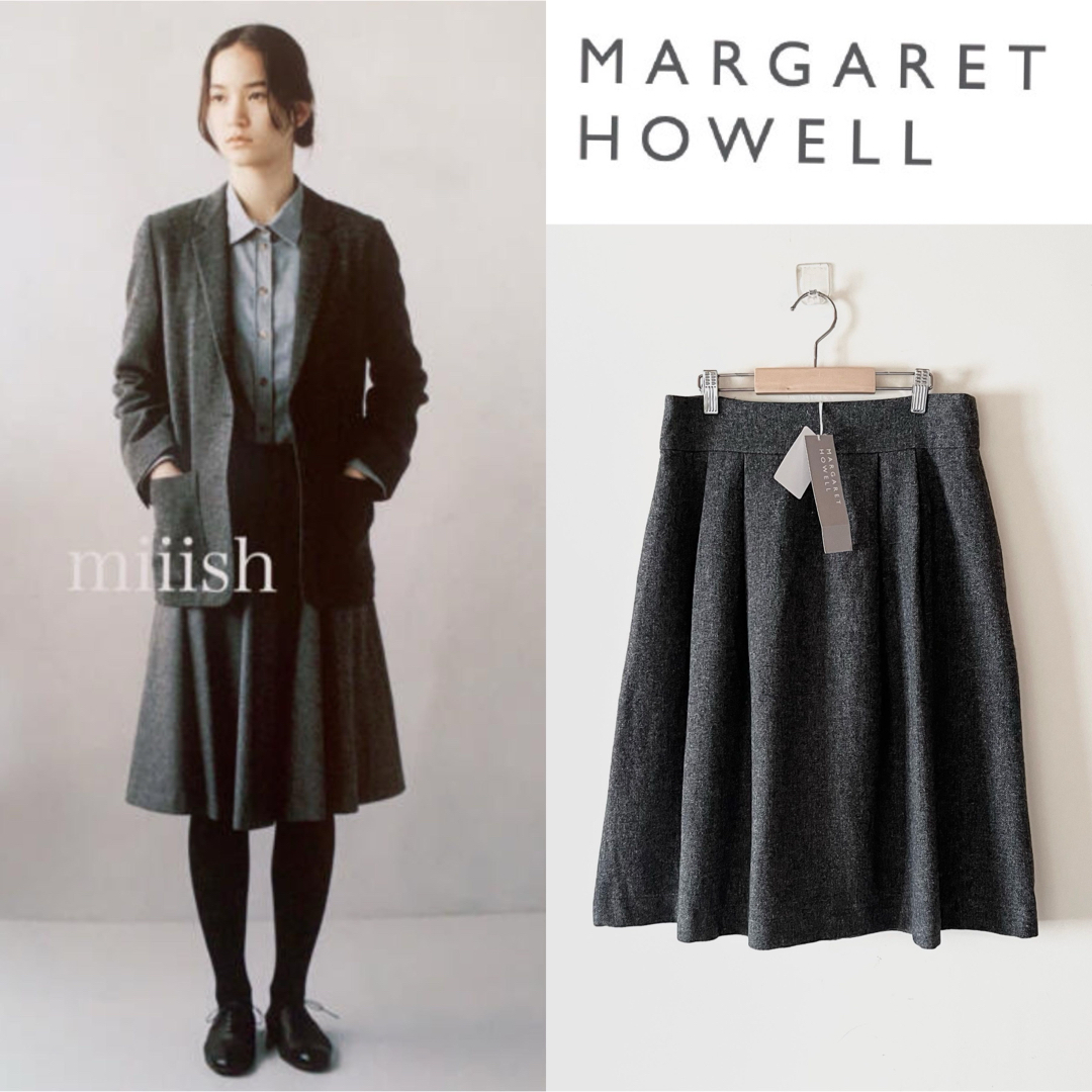 MARGARET HOWELL - 新品 マーガレットハウエル ウールリネン MARGARET HOWELL - 新品 マーガレットハウエル ウールリネン