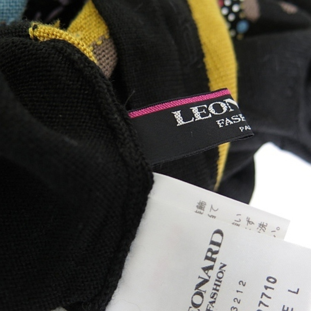 LEONARD - LEONARD FASHION タートルネック ニットソー 半袖 LEONARD - LEONARD FASHION タートルネック ニットソー 半袖