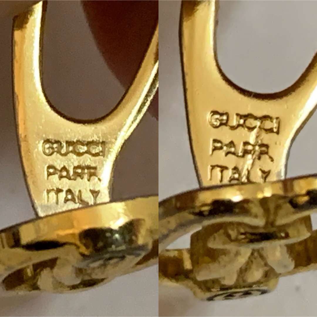 GUCCI - OLD GUCCI オールドグッチ ITALY製 ロゴカフスボタン GUCCI - OLD GUCCI オールドグッチ ITALY製 ロゴカフスボタン