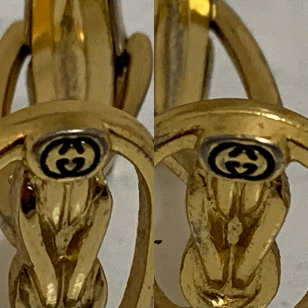 GUCCI - OLD GUCCI オールドグッチ ITALY製 ロゴカフスボタン GUCCI - OLD GUCCI オールドグッチ ITALY製 ロゴカフスボタン