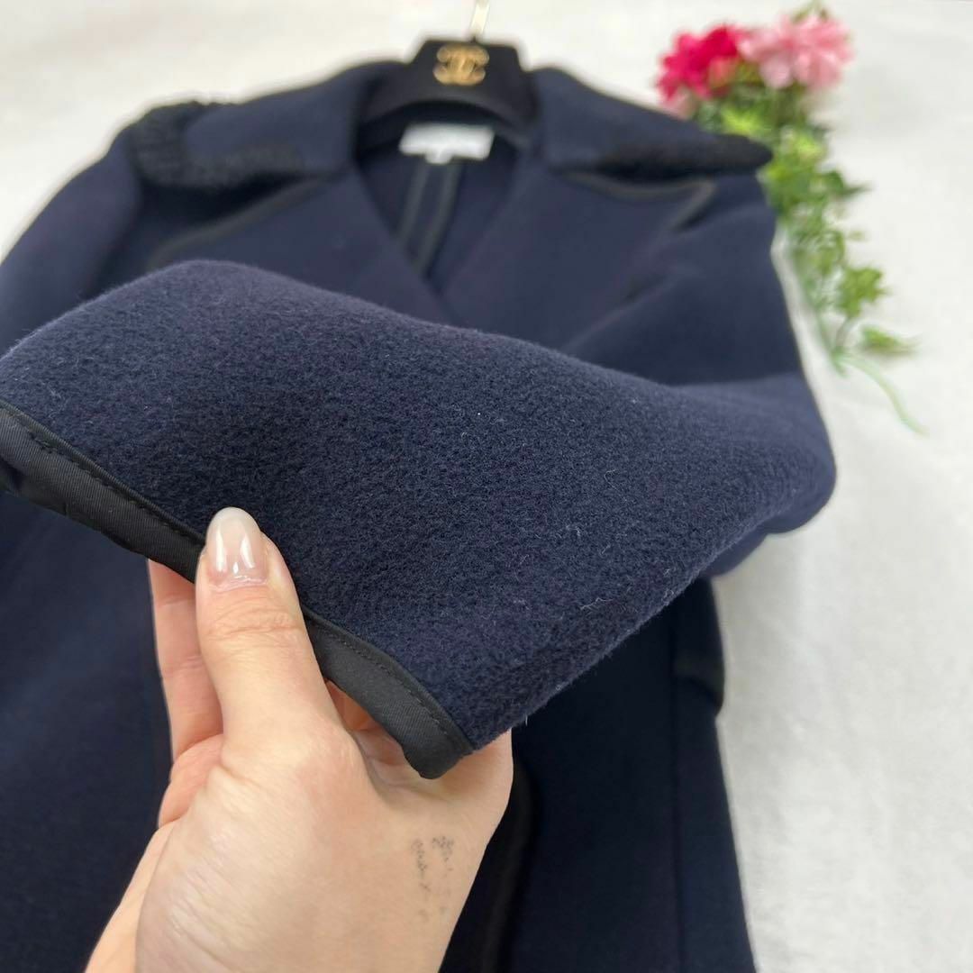 CARVEN - F655 美品 S 36 カルヴェン Aライン パイピング ロング CARVEN - F655 美品 S 36 カルヴェン Aライン パイピング ロング