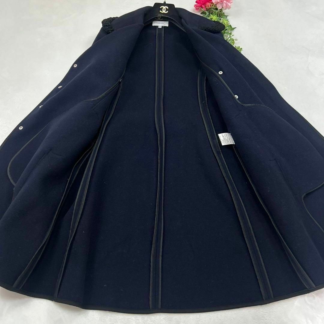 CARVEN - F655 美品 S 36 カルヴェン Aライン パイピング ロング CARVEN - F655 美品 S 36 カルヴェン Aライン パイピング ロング