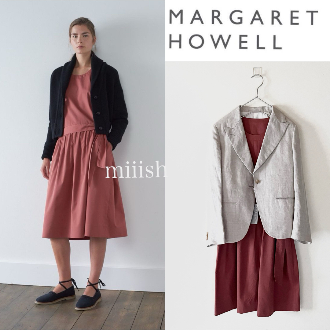 MARGARET HOWELL - 美品 マーガレットハウエル コットンシルク MARGARET HOWELL - 美品 マーガレットハウエル コットンシルク